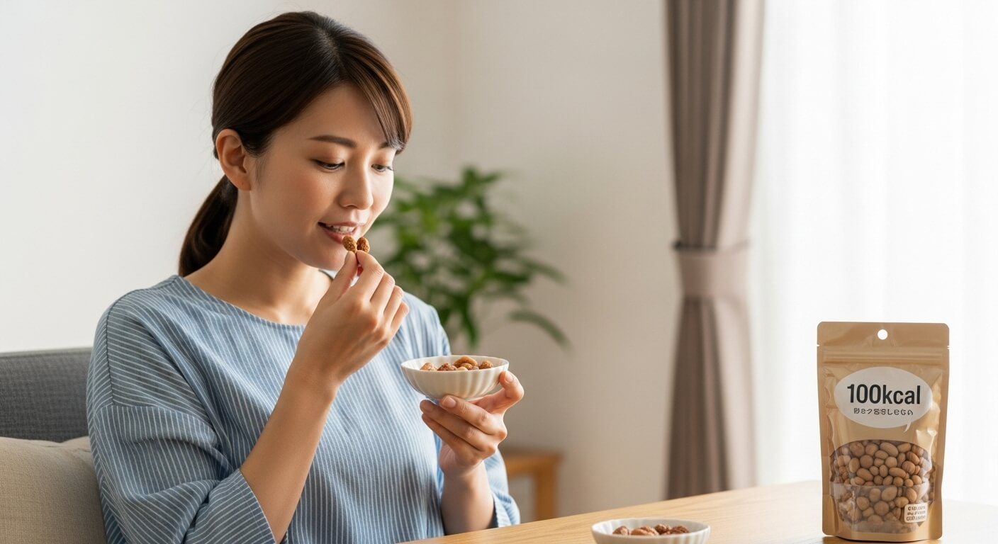 小分けにされたヘルシーなおやつ