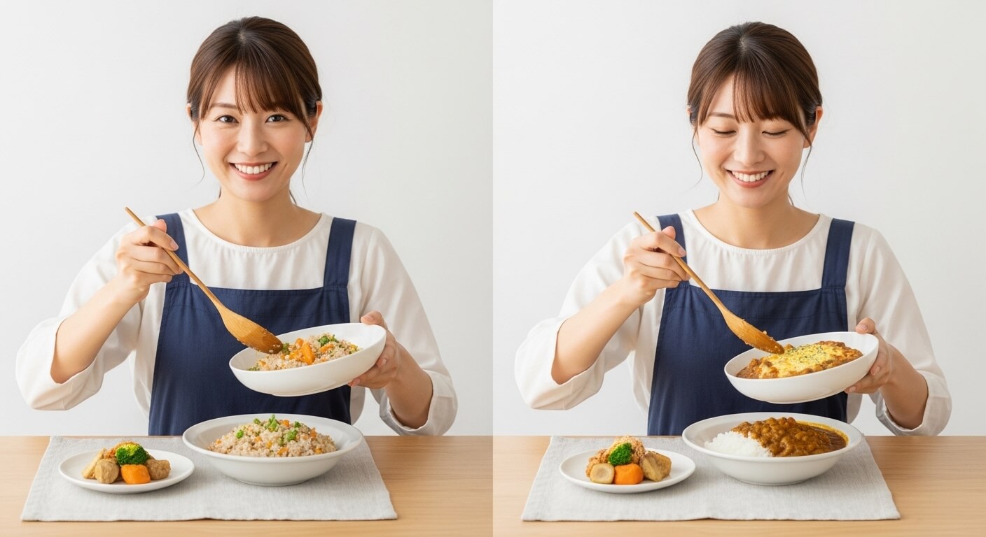 煮物やカレーなどをリメイクした料理のイメージ