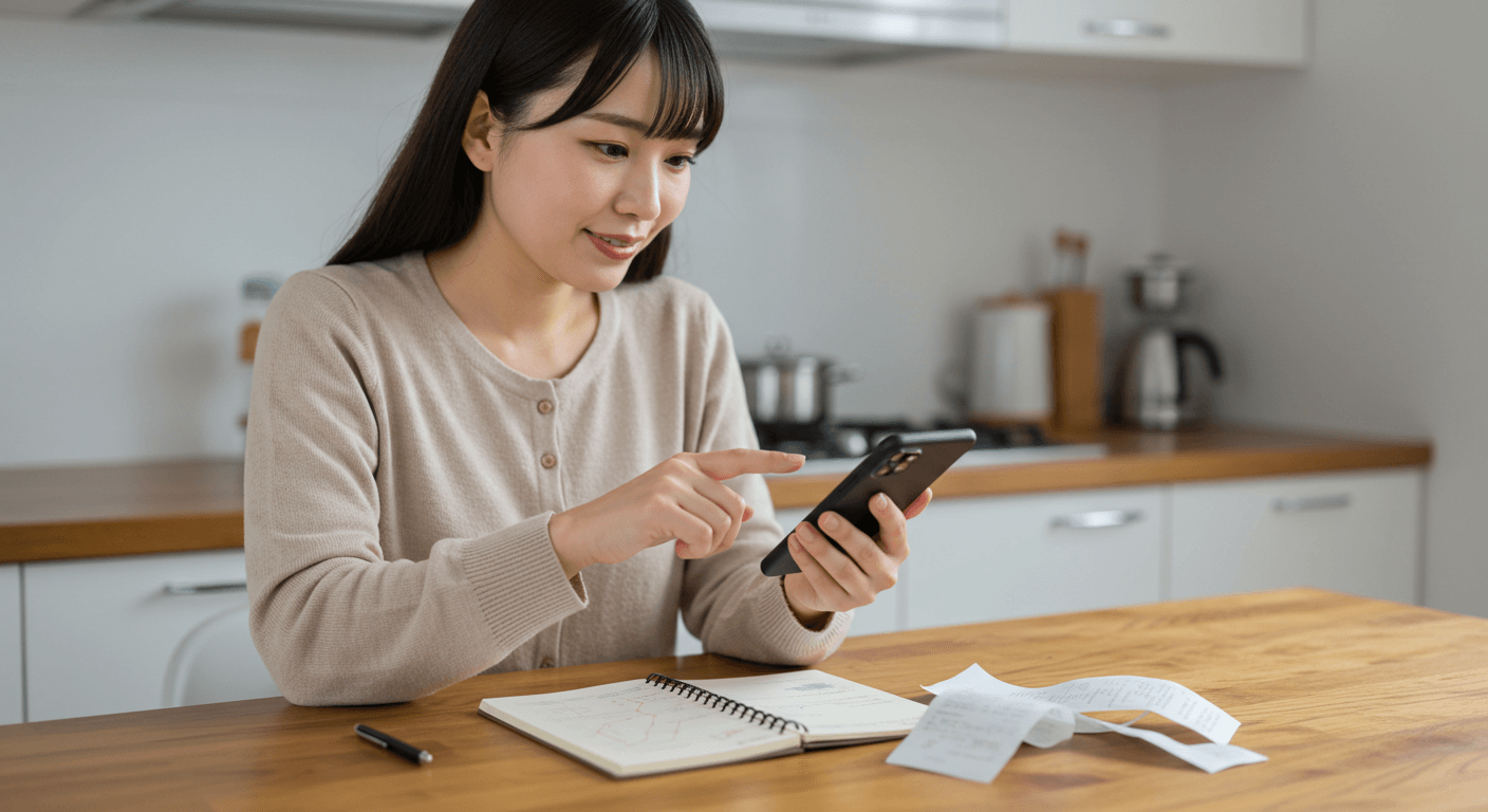 家計簿アプリの利用イメージ