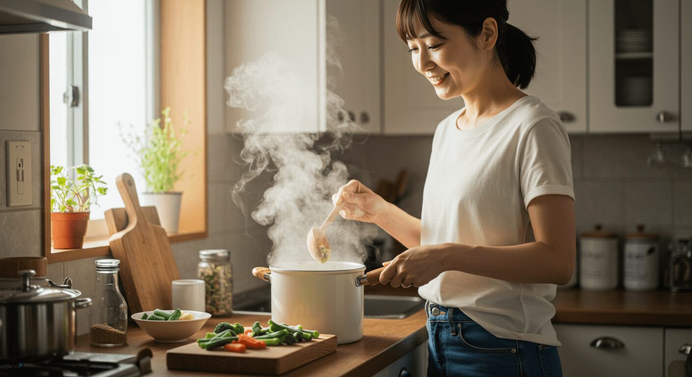 スープやフライパンにそのまま入れられる冷凍野菜