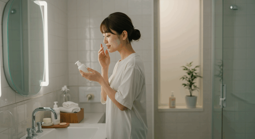 夜のスキンケアルーティン｜大人の肌を整える5つの基本習慣