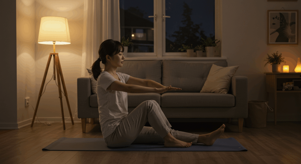 寝る前にできるリラックスストレッチ｜ぐっすり眠れる5つの動き